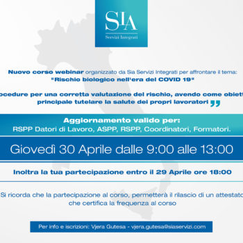 Rischio biologico nell'era del COVID 19
