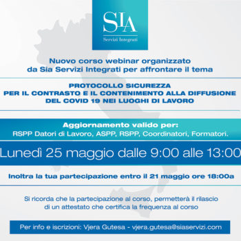 Protocollo sicurezza per il contrasto e il contenimento alla diffusione del COVID 19 nei luoghi di lavoro